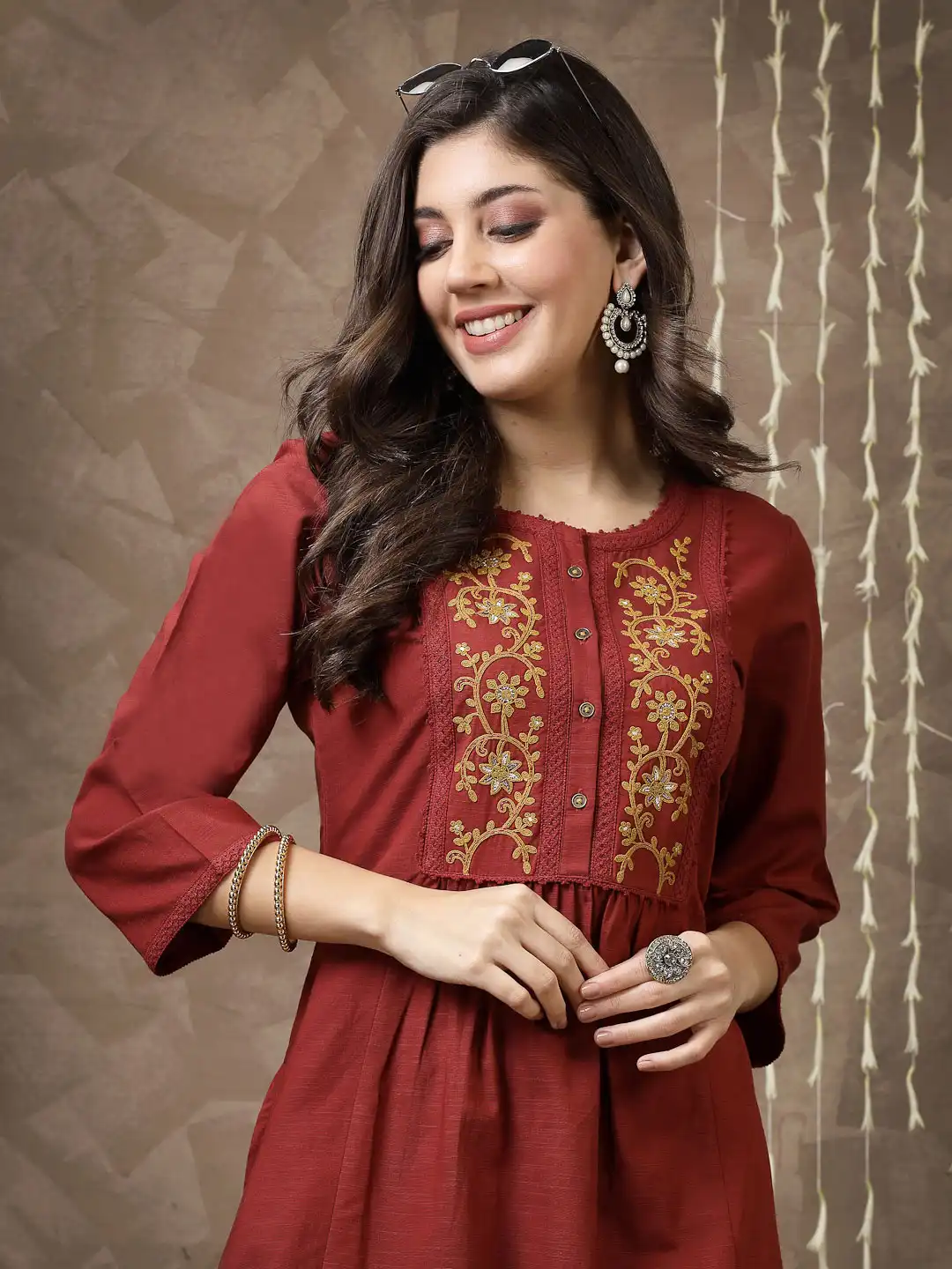 Embroidered Cotton Tunic